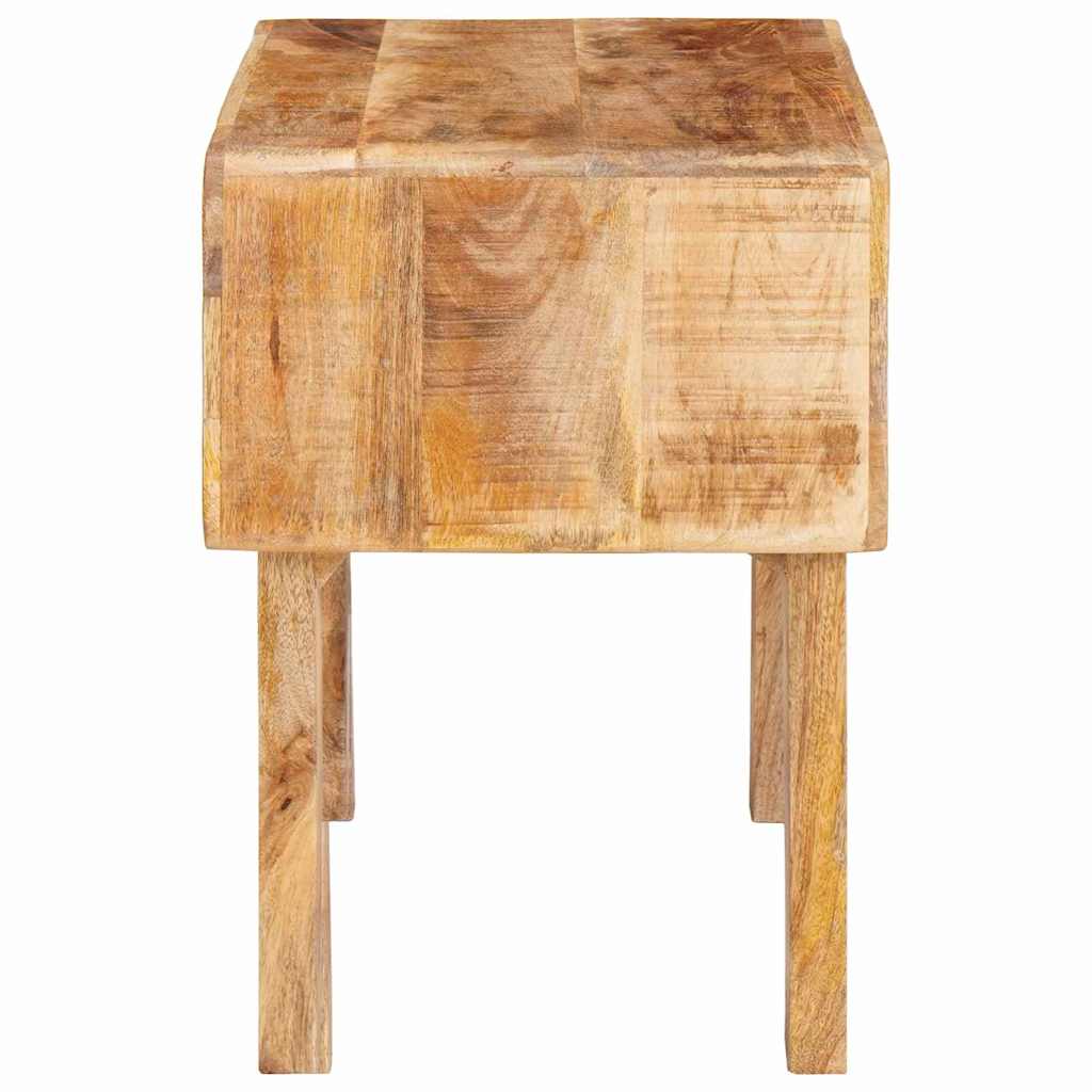 End Table με ράφι Καφέ 40 x 32 x 46 εκ Στερεό ξύλο μάνγκο - Pakobazaar