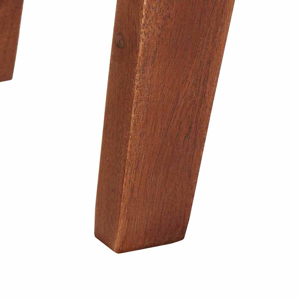 End Table με ράφι Καφέ 40 x 32 x 46 εκ Στερεό Ανακτηθέν Ξύλο
