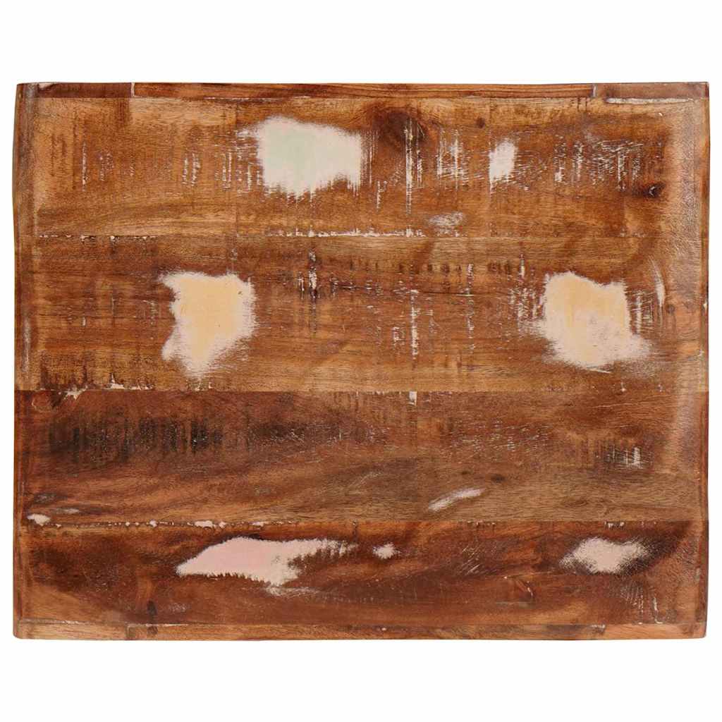 End Table με ράφι Καφέ 40 x 32 x 46 εκ Στερεό Ανακτηθέν Ξύλο