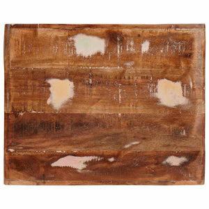 End Table με ράφι Καφέ 40 x 32 x 46 εκ Στερεό Ανακτηθέν Ξύλο