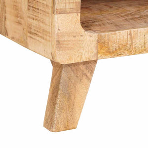 End Table με ράφι Καφέ 40 x 40 x 49 εκ Στερεό ξύλο μάνγκο