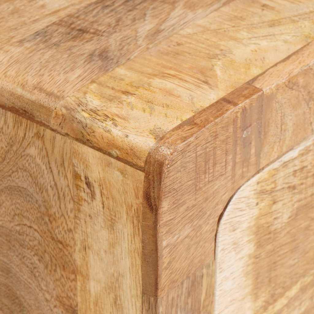 End Table με συρτάρι Καφέ 40 x 32 x 46 εκ Στερεό ξύλο μάνγκο