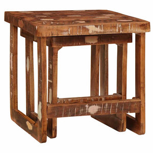 Ένθετα τραπέζια 2 τμχ. Καφέ 46 x 46 x 45 εκ.