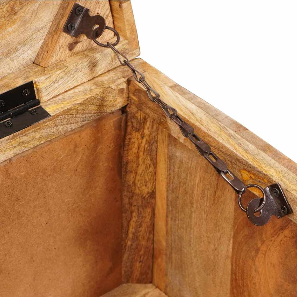 Κουτί αποθήκευσης 70 x 35 x 40 εκ. Μασίφ ξύλο μάνγκο - Pakobazaar