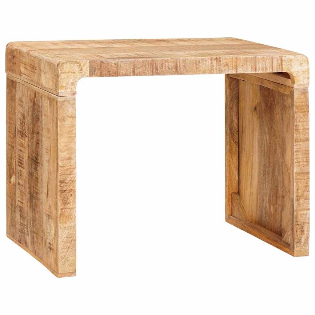 End Table Καφέ 60 x 35 x 46 εκ. Στερεό ξύλο μάνγκο - Pakobazaar