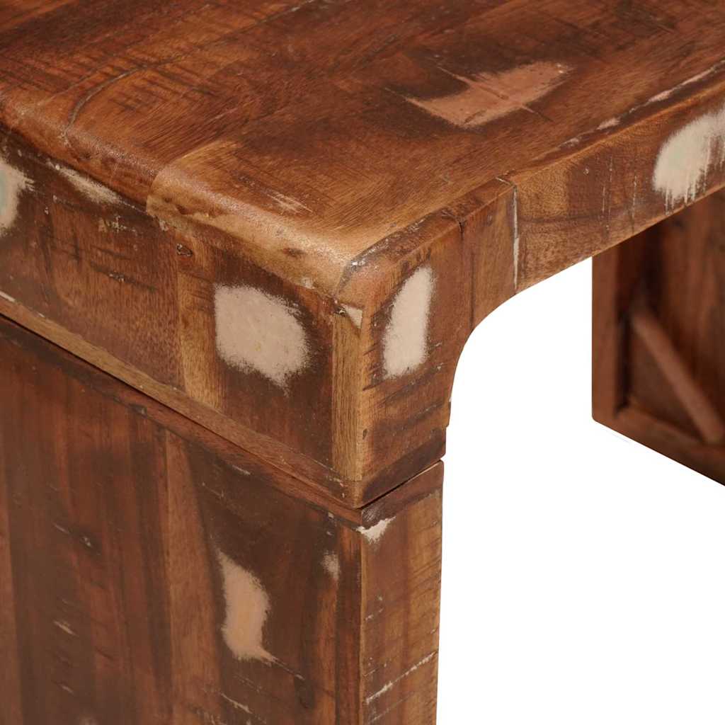 End Table Καφέ 60 x 35 x 46 εκ. Στερεό Ανακτηθέν Ξύλο - Pakobazaar