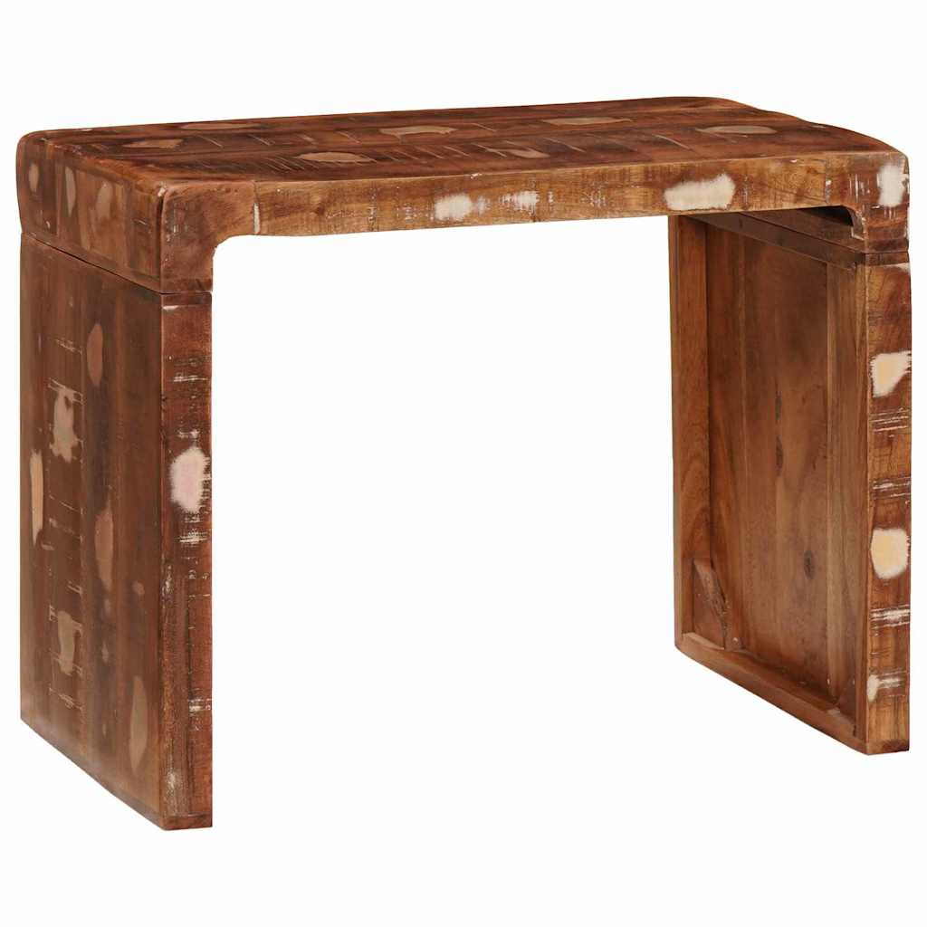 End Table Καφέ 60 x 35 x 46 εκ. Στερεό Ανακτηθέν Ξύλο - Pakobazaar