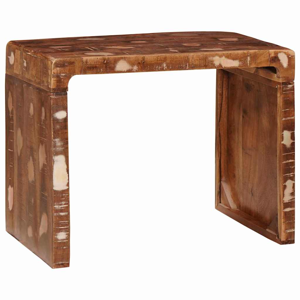 End Table Καφέ 60 x 35 x 46 εκ. Στερεό Ανακτηθέν Ξύλο - Pakobazaar