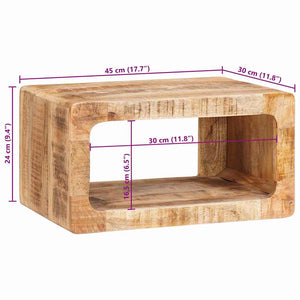 Κομοδίνο Καφέ 45 x 30 x 24 εκ. Στερεό ξύλο μάνγκο