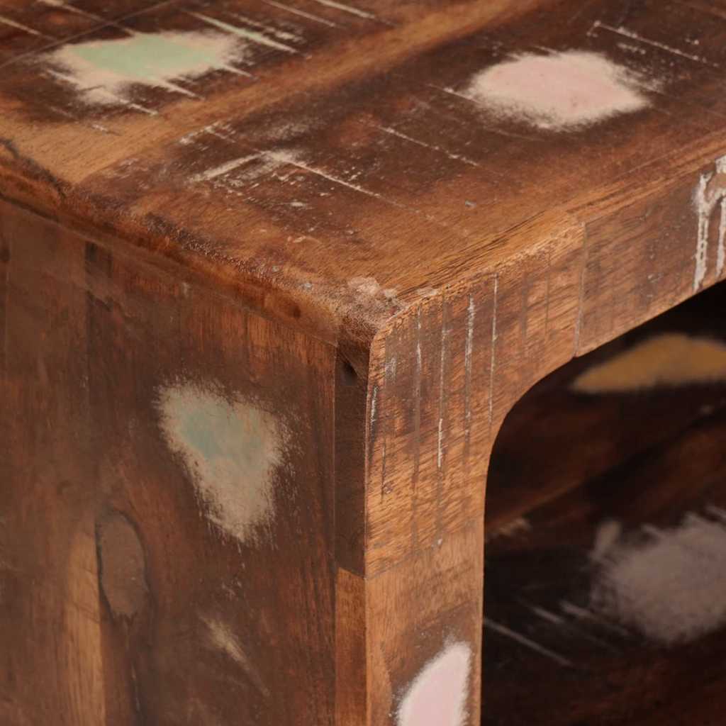 Κομοδίνο 2 pcs Καφέ 45 x 30 x 24 εκ. Στερεό Ανακτηθέν Ξύλο