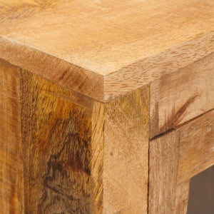 Highboard με συρτάρι Καφέ 40 x 30 x 120,5 εκ. Μασίφ ξύλο μάνγκο