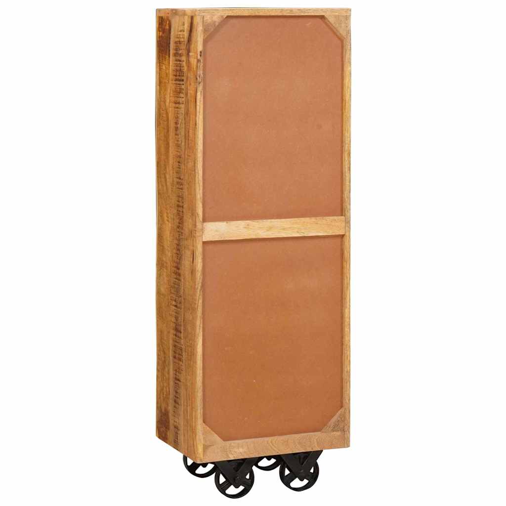 Highboard με συρτάρι Καφέ 40 x 30 x 120,5 εκ. Μασίφ ξύλο μάνγκο