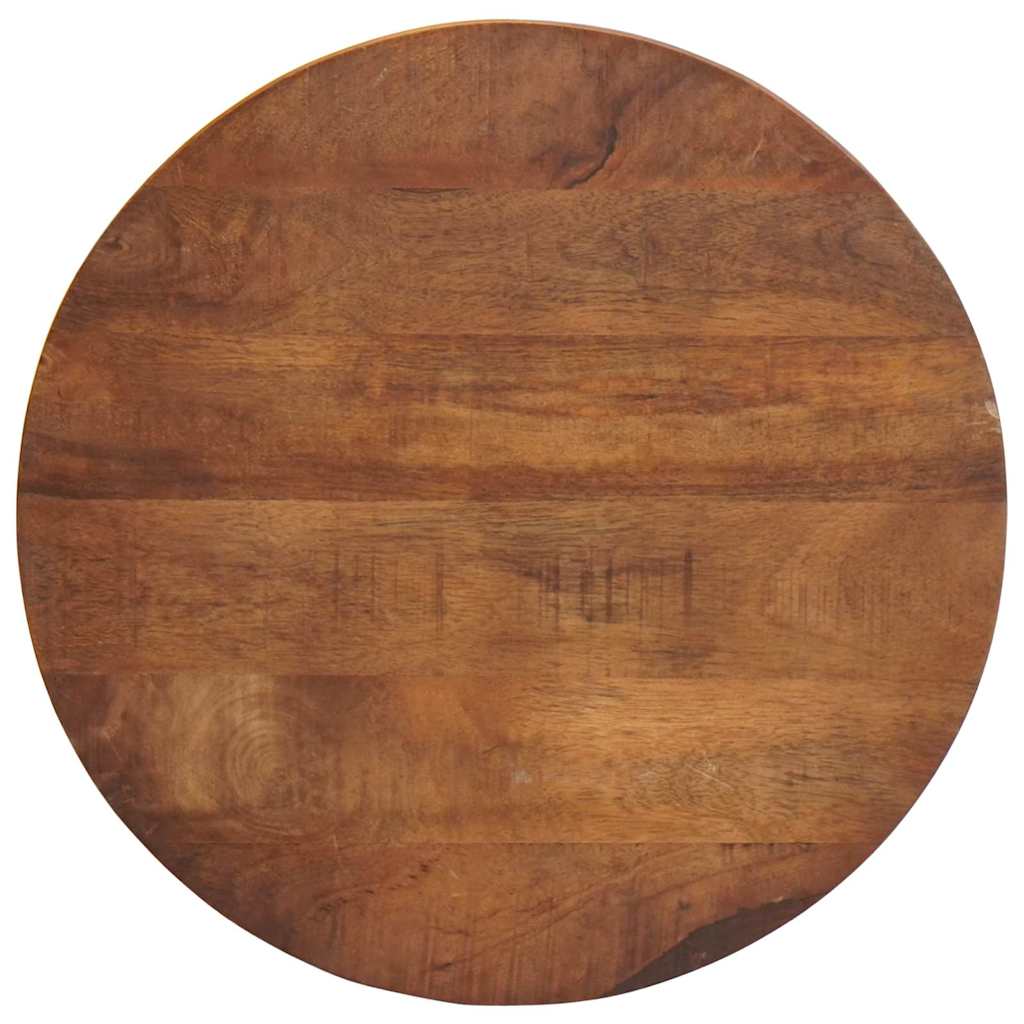 Τραπεζάκια Καφέ Στερεών 3 pcs Μασίφ ξύλο μάνγκο και χάλυβας