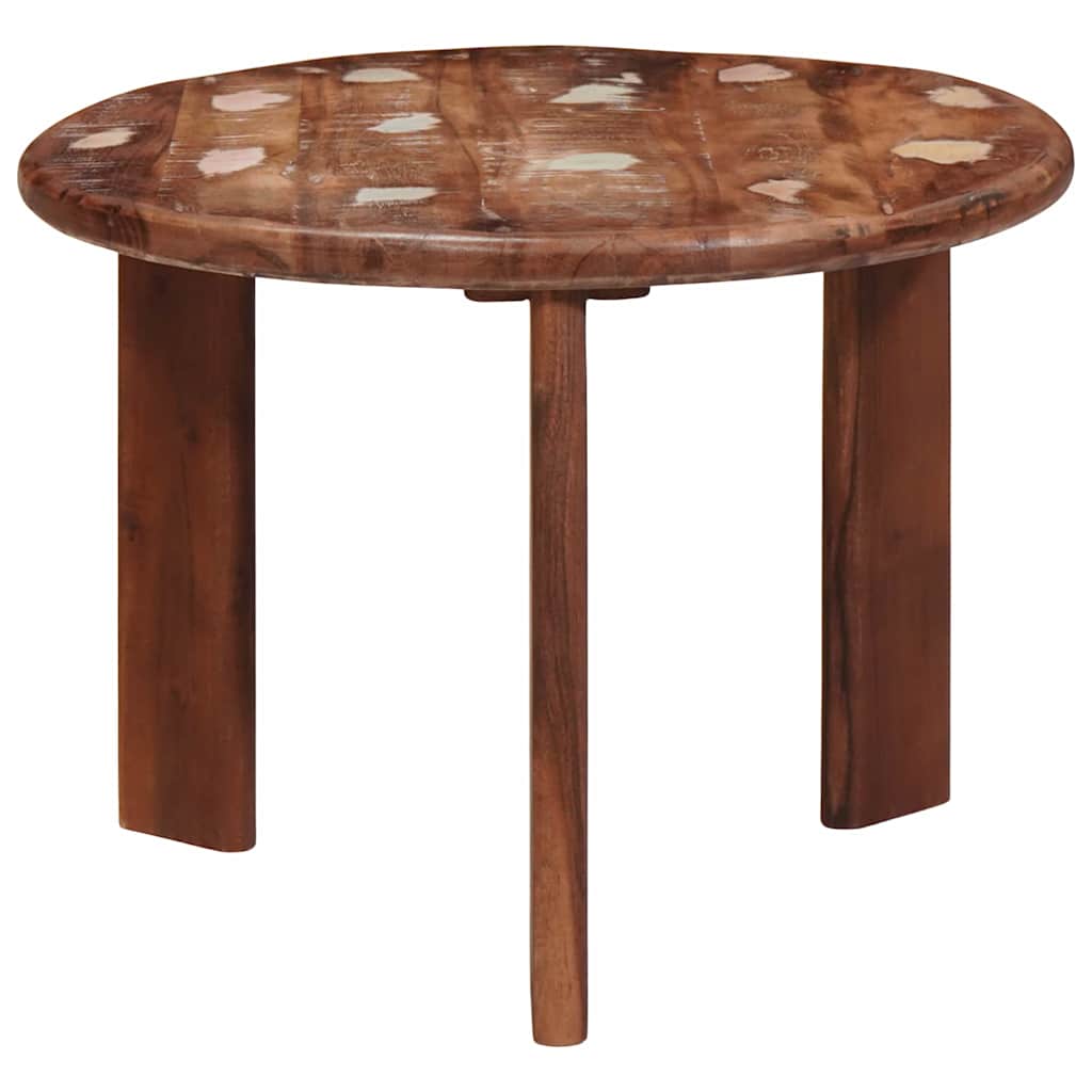 Τραπεζάκια Καφέ Στερεών 2 pcs Πολύχρωμο Στερεό ανακτημένο ξύλο