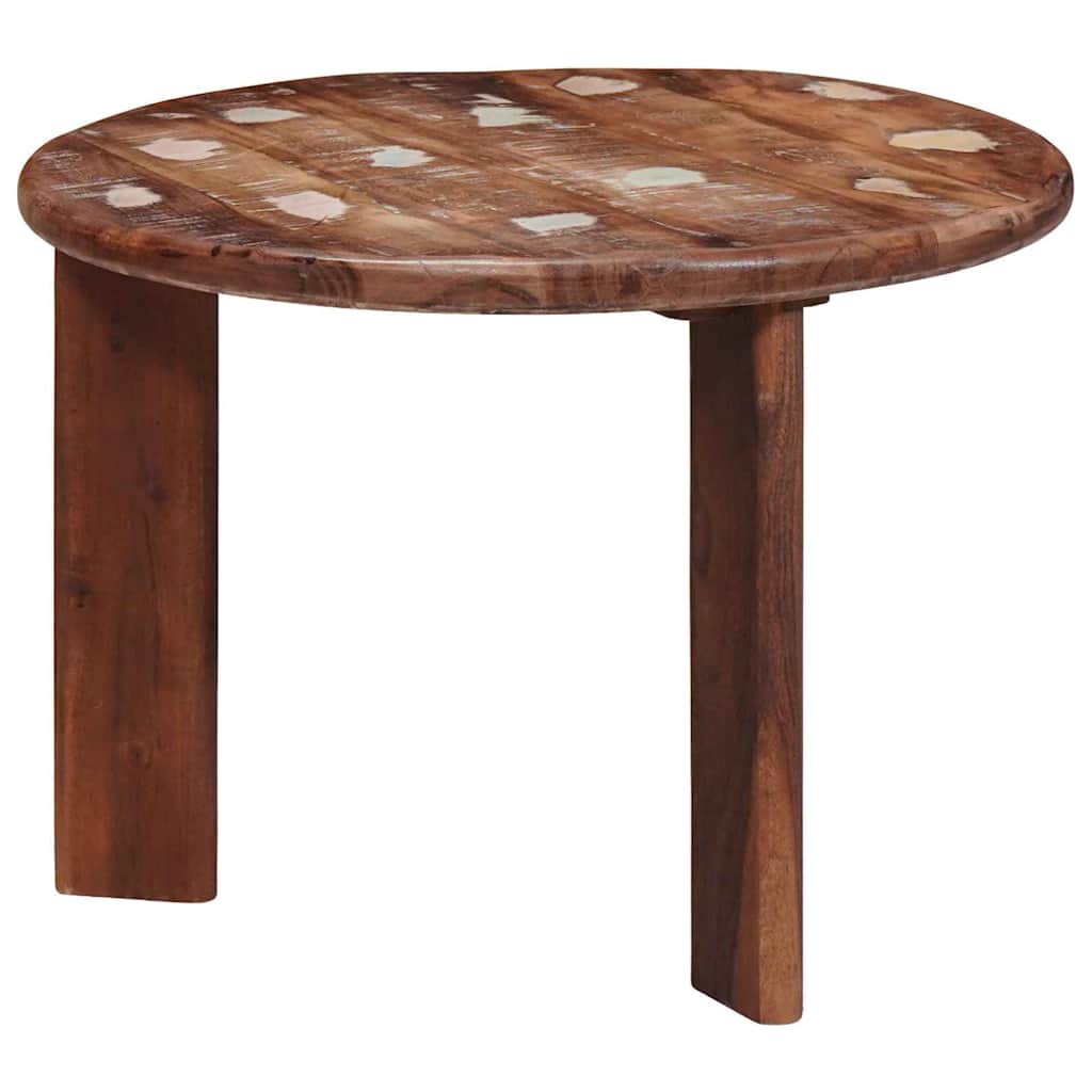 Τραπεζάκια Καφέ Στερεών 3 pcs Πολύχρωμο Στερεό ανακτημένο ξύλο