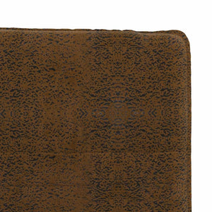 Καρέκλα τραπεζαρίας καφέ δέρμα Faux Suede