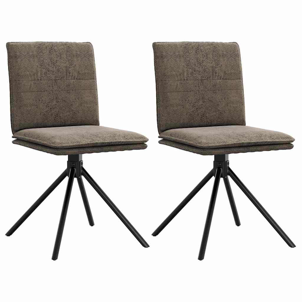 Καρέκλα τραπεζαρίας Σκούρο Γκρι από Συνθετικό Καστόρι