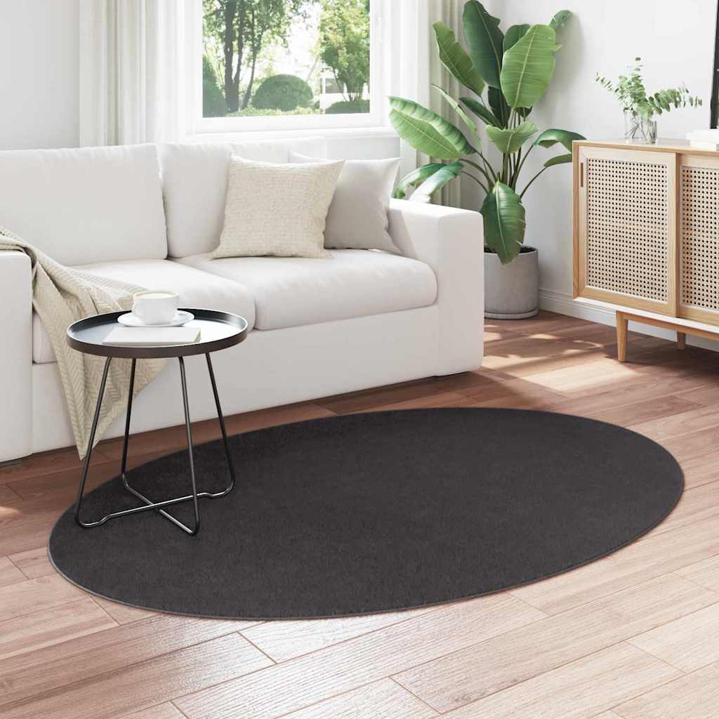 Χαλιά χώρου Ωοειδής HUARTE Ανθρακί 120 x 170 cm - Pakobazaar