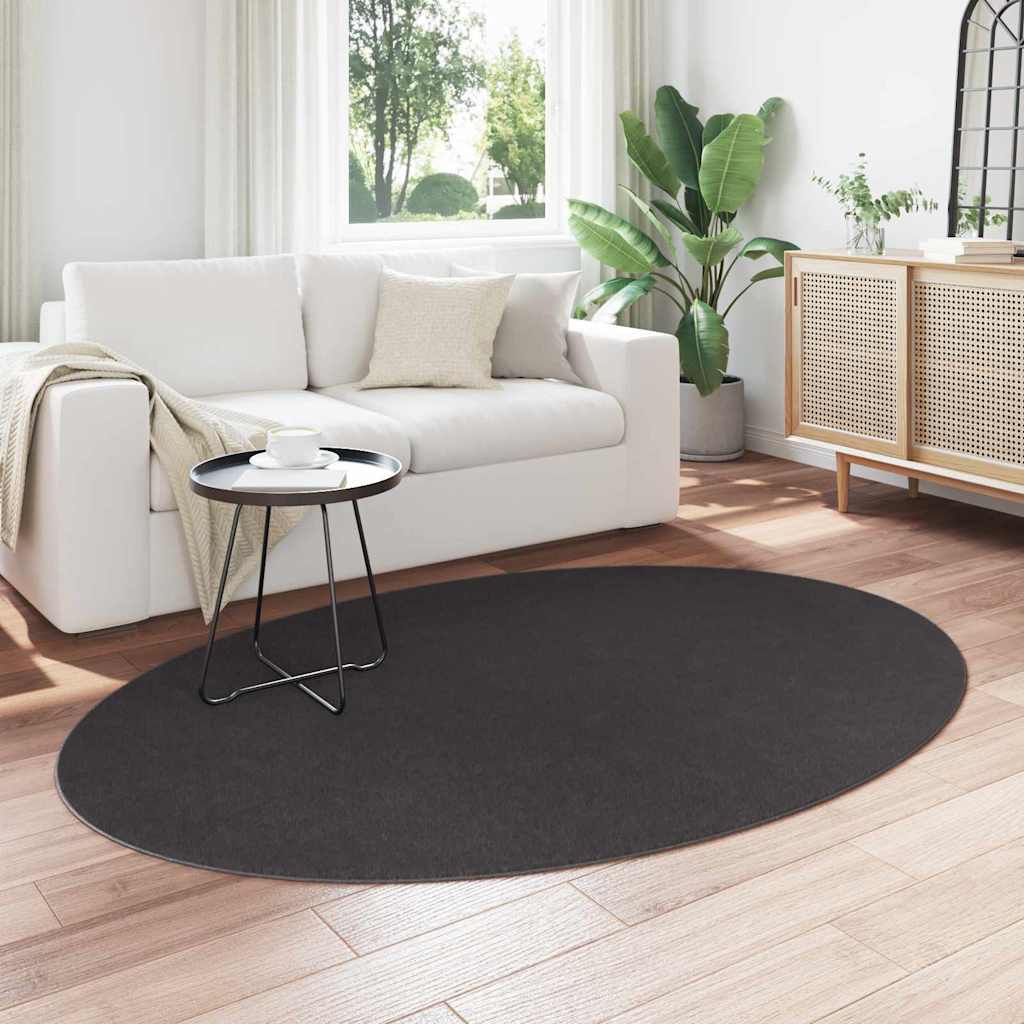 Χαλιά χώρου Ωοειδής HUARTE Ανθρακί 140 x 200 cm - Pakobazaar