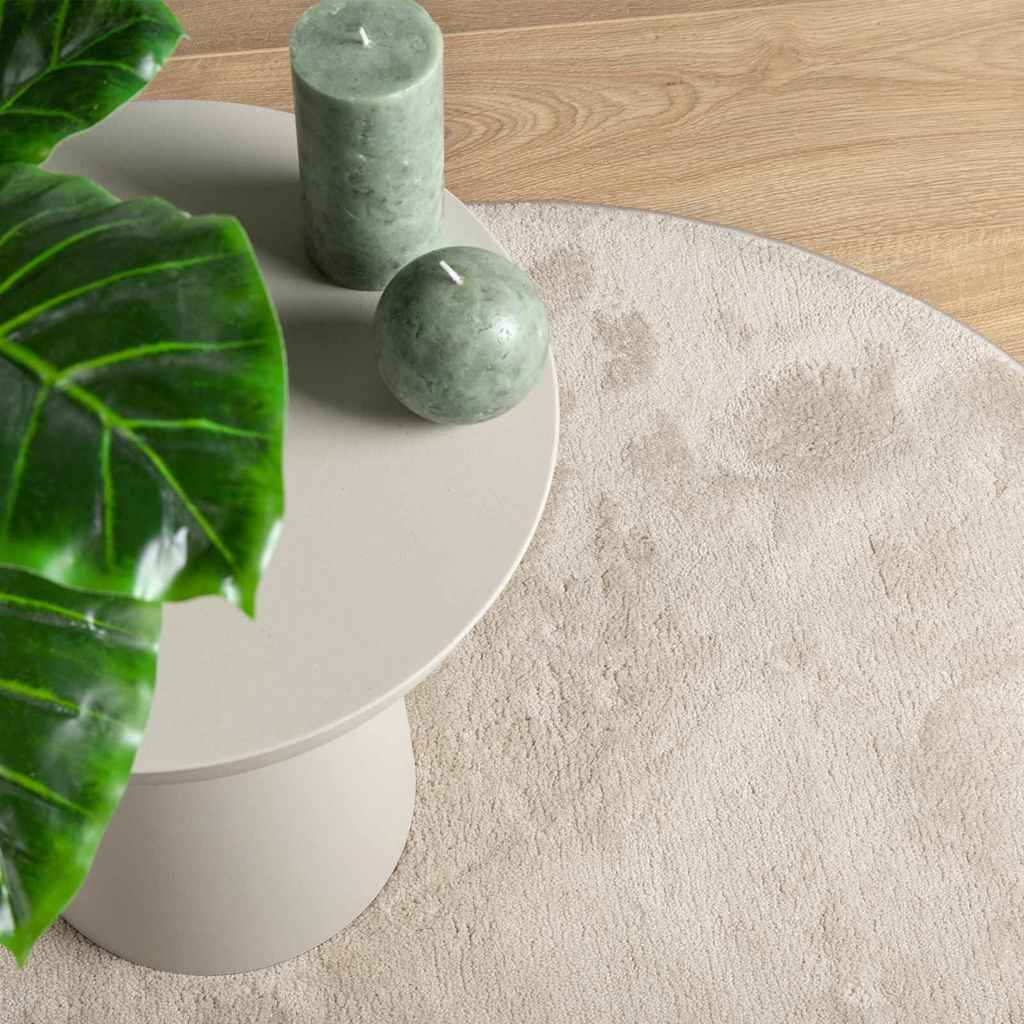 Χαλιά χώρου Ωοειδής HUARTE Μπεζ 160 x 230 cm 100% Πολυεστέρας - Pakobazaar