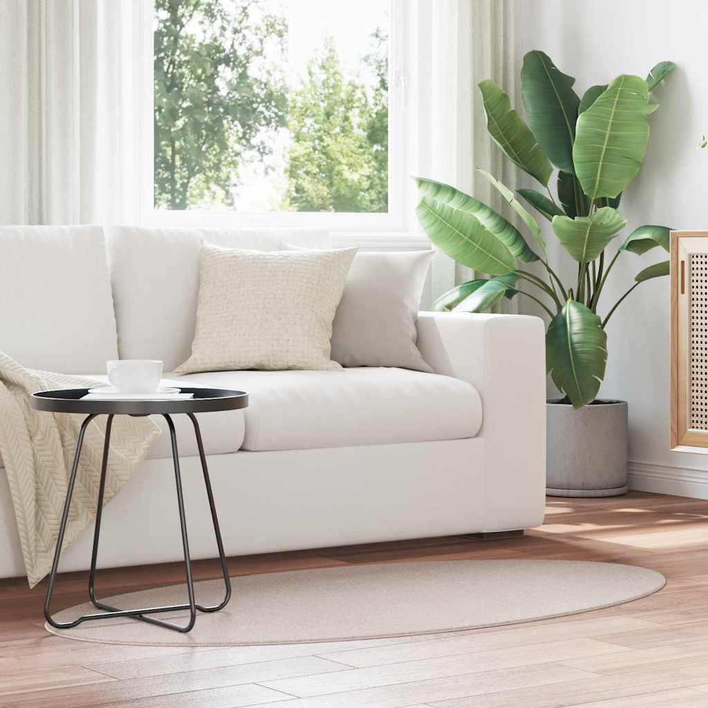 Χαλιά χώρου Ωοειδής HUARTE Άμμος 80 x 150 cm 100% Πολυεστέρας - Pakobazaar