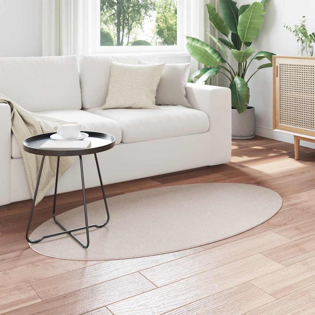 Χαλιά χώρου Ωοειδής HUARTE Άμμος 80 x 150 cm 100% Πολυεστέρας - Pakobazaar