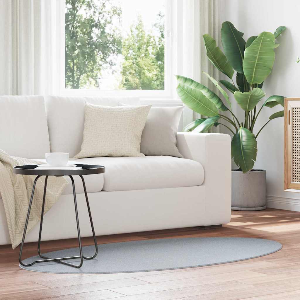 Χαλιά χώρου Ωοειδής HUARTE Γκρι 80 x 150 cm 100% Πολυεστέρας - Pakobazaar