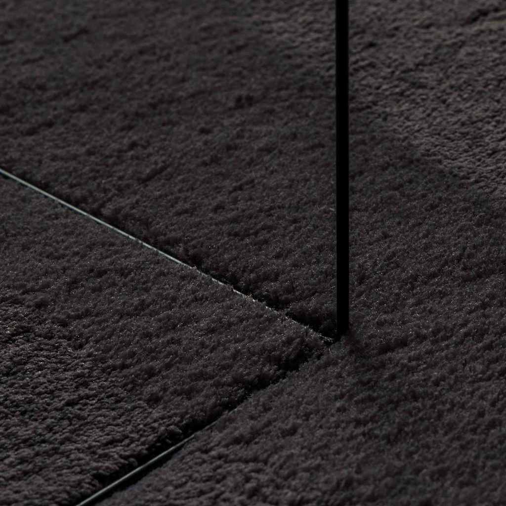 Χαλιά χώρου Ωοειδής HUARTE Μαύρο 100 x 200 cm 100% Πολυεστέρας - Pakobazaar