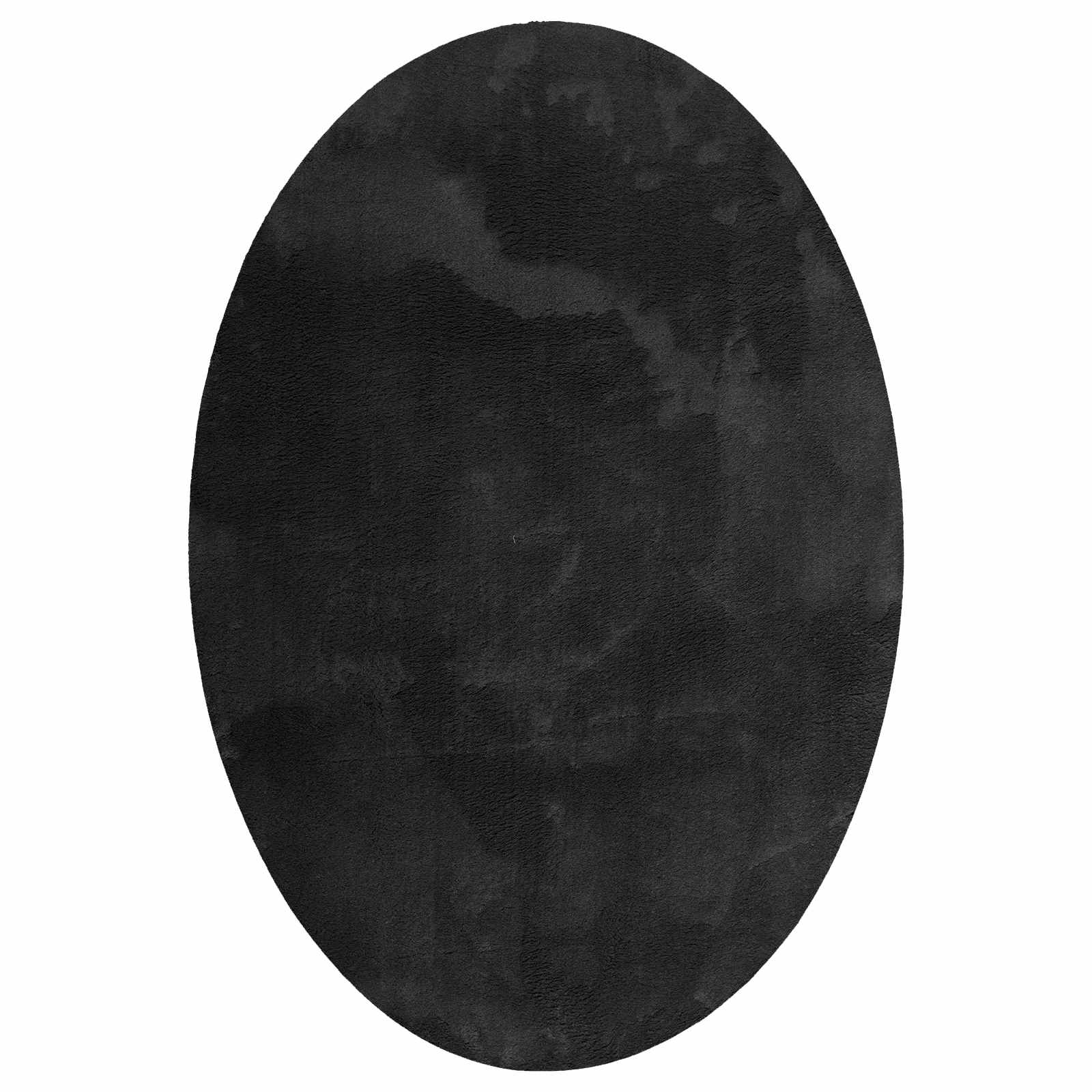 Χαλιά χώρου Ωοειδής HUARTE Μαύρο 120 x 170 cm 100% Πολυεστέρας - Pakobazaar