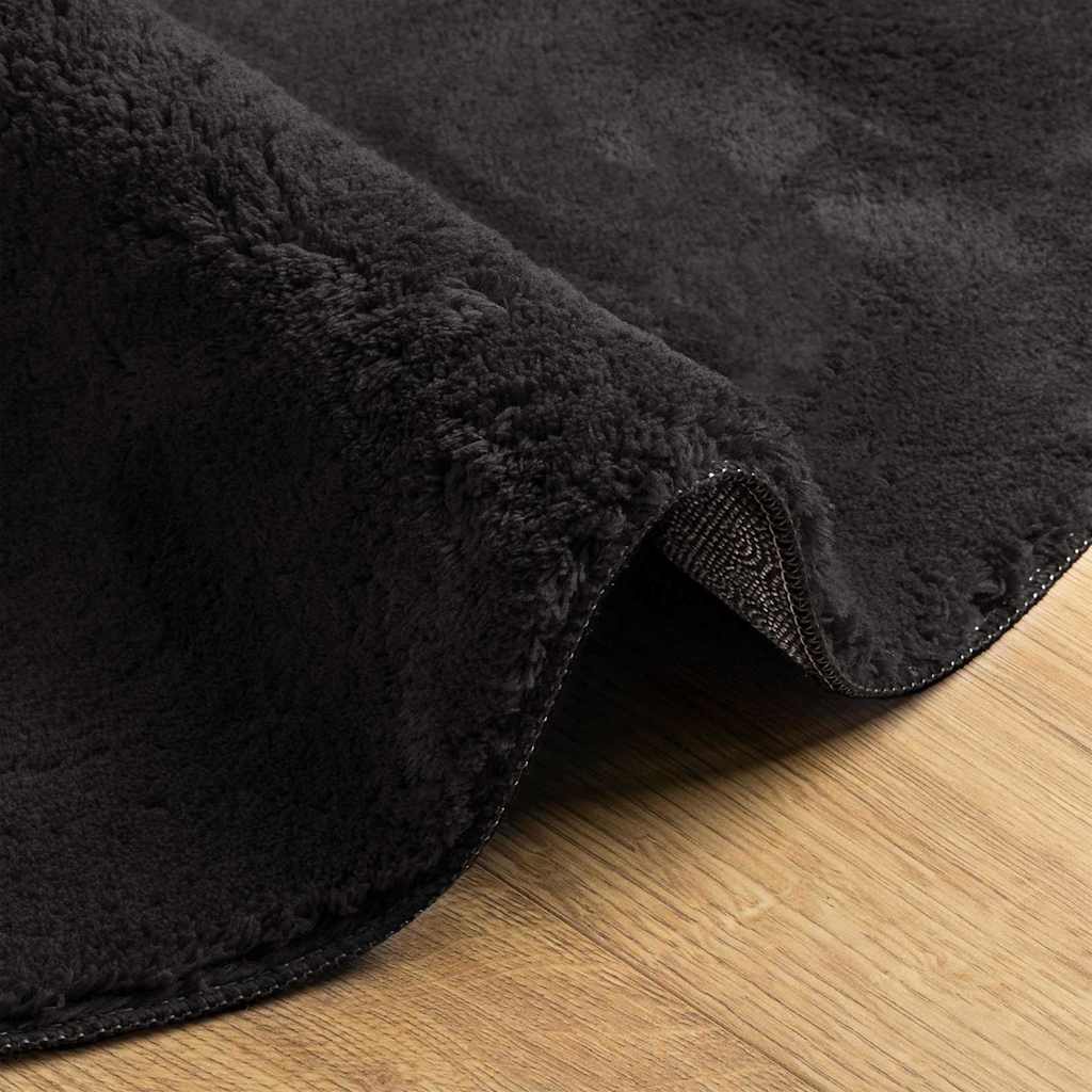 Χαλί HUARTE Μαύρο 80 x 150 cm Πολυεστέρας