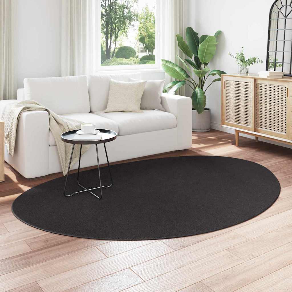 Χαλί HUARTE Μαύρο 160 x 230 cm Πολυεστέρας - Pakobazaar