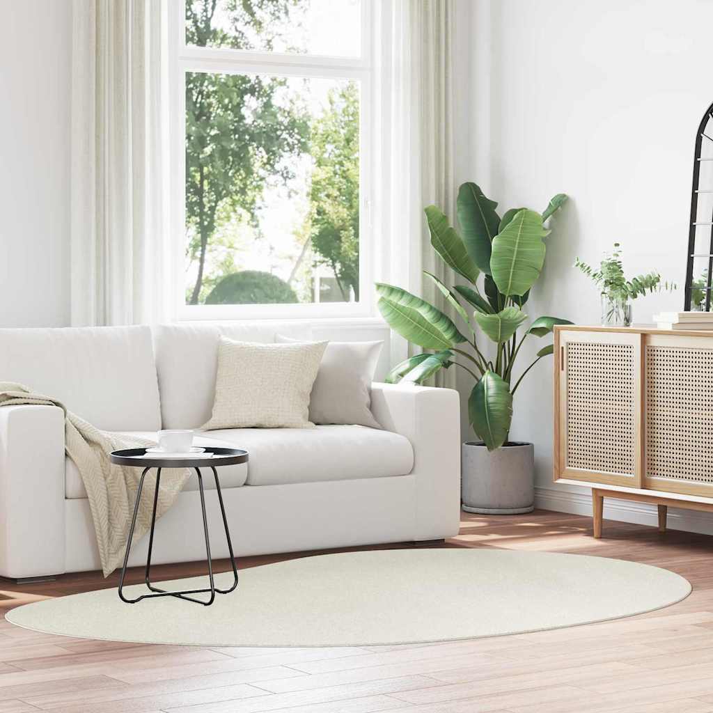 Χαλιά χώρου HUARTE Κρεμ 160 x 230 cm Πολυεστέρας - Pakobazaar