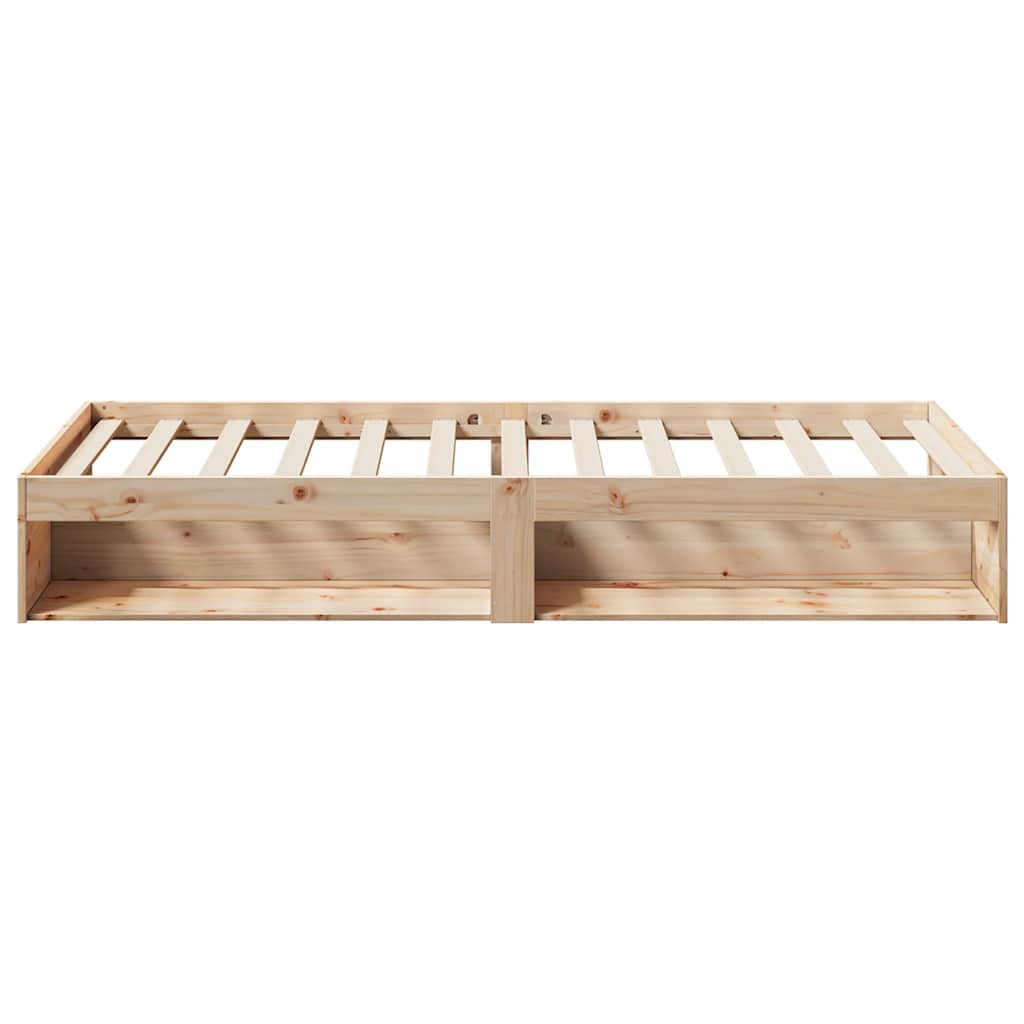 Κρεβάτι ημέρας χωρίς στρώμα 75x190 cm Στερεό ξύλο πεύκο