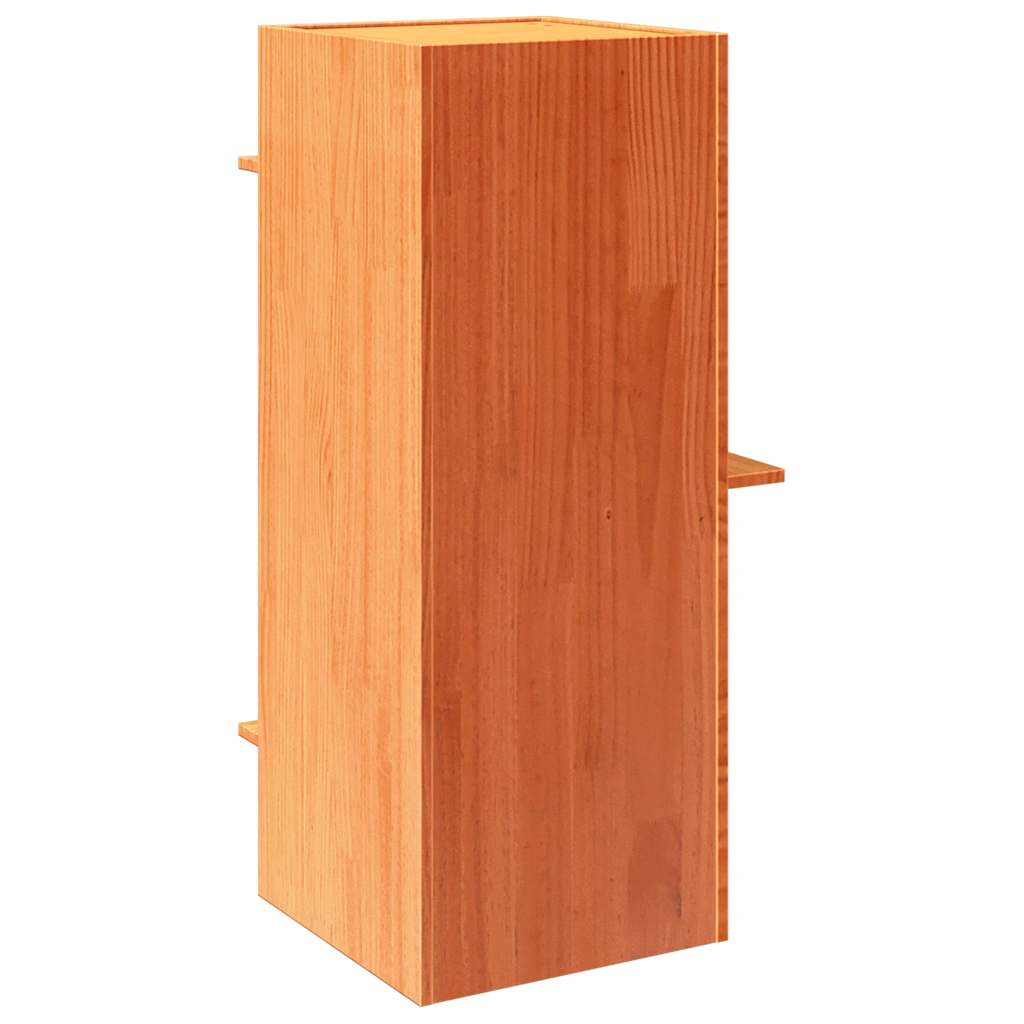 Σπίτι για γάτες Wax Brown 43x43x90 cm από μασίφ ξύλο πεύκο