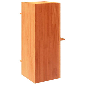 Σπίτι για γάτες Wax Brown 43x43x90 cm από μασίφ ξύλο πεύκο