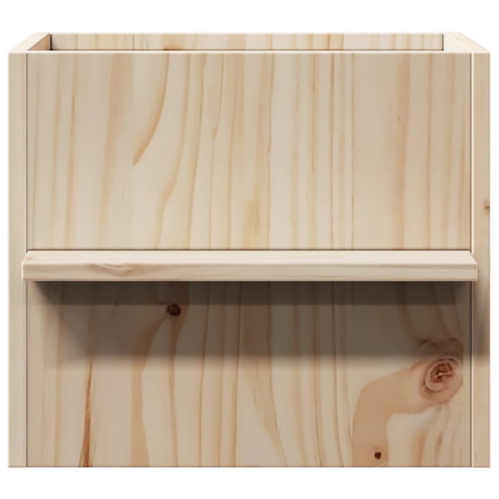 Σπίτι για γάτες 51x35x30 cm από μασίφ ξύλο πεύκο