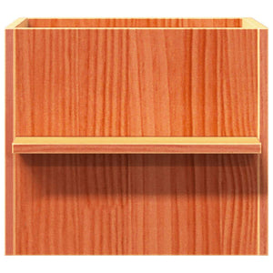 Σπίτι για γάτες Wax Brown 51x35x30 cm Στερεό ξύλο πεύκο