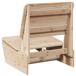 Καρέκλες κήπου 2 τεμάχια 60x64x70,5 cm Ξύλο μασίφ πεύκο