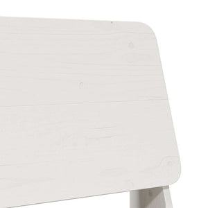 Καρέκλες κήπου 2 τεμάχια Λευκό 60x64x70,5 cm Ξύλο πεύκο μασίφ
