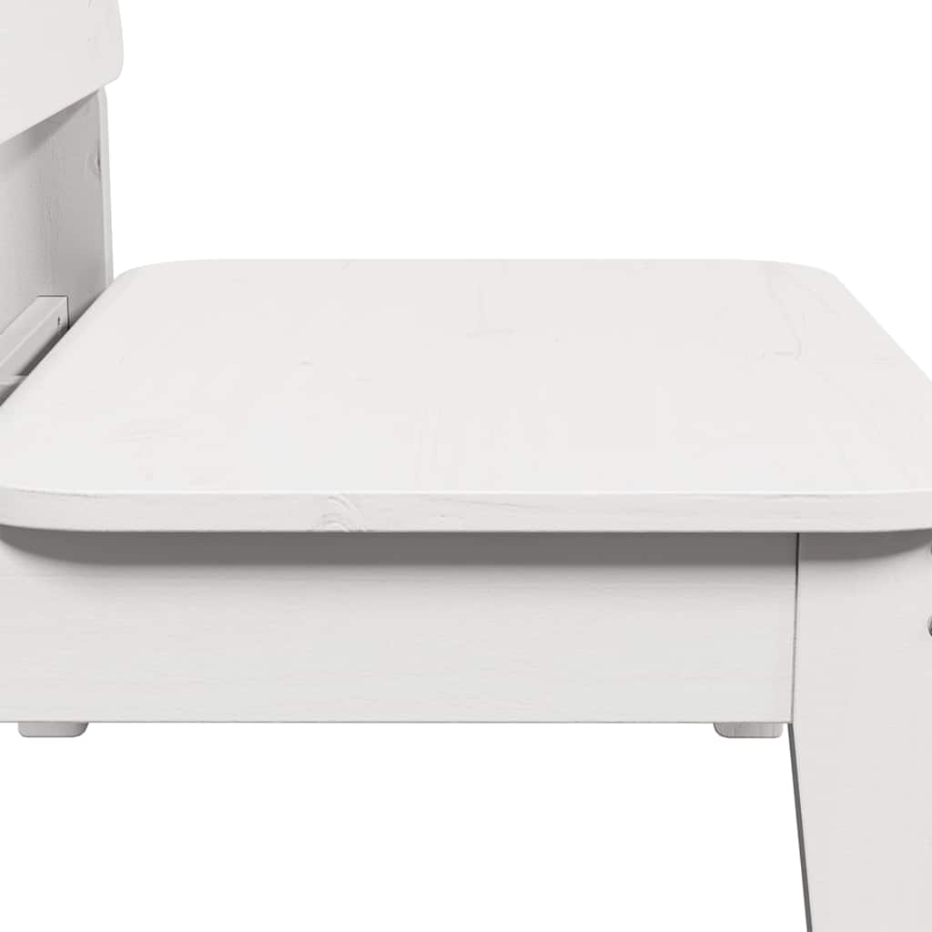 Καρέκλα κήπου  Λευκό 60x52,5x72 cm Ξύλο πεύκο μασίφ