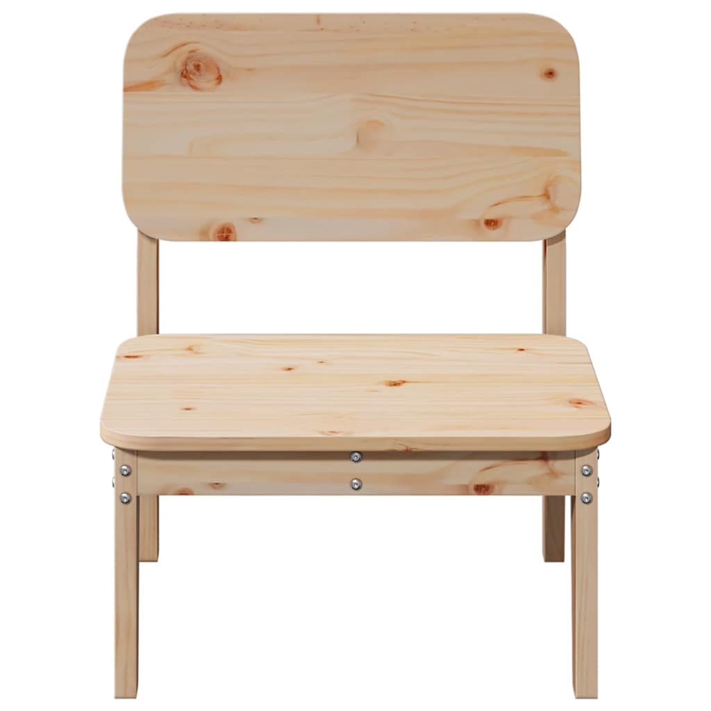 Καρέκλες κήπου 2 τεμάχια 60x52,5x72 cm Πεύκο μασίφ ξύλο