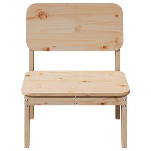 Καρέκλες κήπου 2 τεμάχια 60x52,5x72 cm Πεύκο μασίφ ξύλο