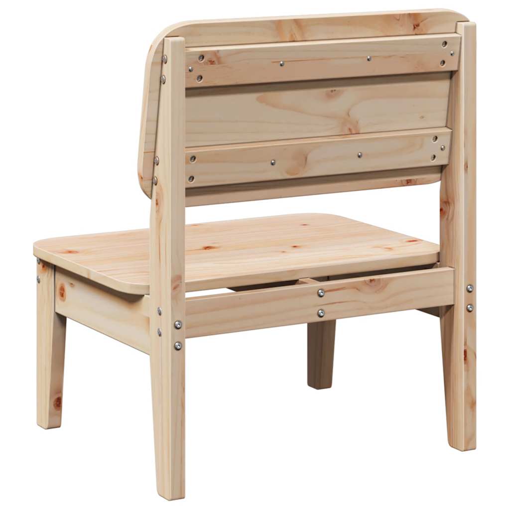Καρέκλες κήπου 2 τεμάχια 60x52,5x72 cm Πεύκο μασίφ ξύλο