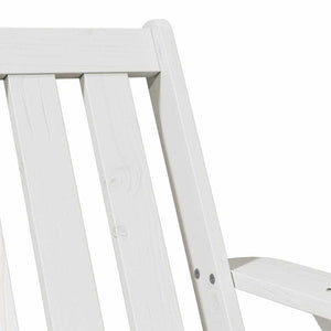 Καρέκλα κήπου Adirondack Λευκό 75x77x77 cm Στερεό ξύλο πεύκο
