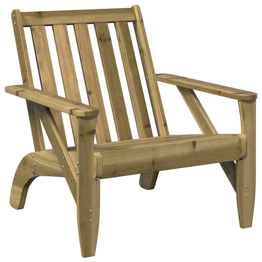 Καρέκλα κήπου Adirondack 75x77x77 cm Εμποτισμένο ξύλο πεύκο - Pakobazaar