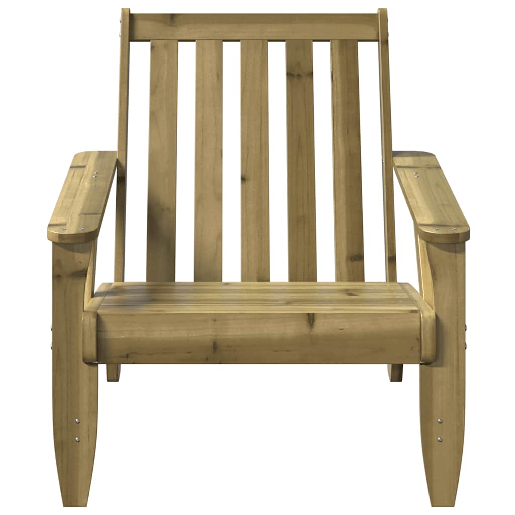 Καρέκλα κήπου Adirondack 75x77x77 cm Εμποτισμένο ξύλο πεύκο - Pakobazaar
