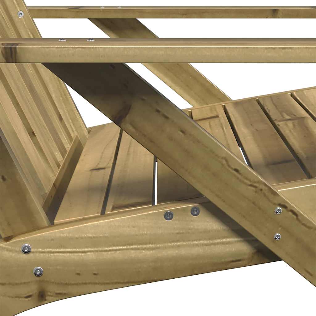 Καρέκλα κήπου Adirondack 75x77x77 cm Εμποτισμένο ξύλο πεύκο - Pakobazaar