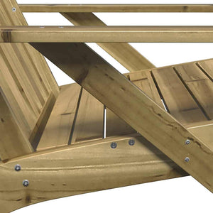 Καρέκλα κήπου Adirondack 75x77x77 cm Εμποτισμένο ξύλο πεύκο - Pakobazaar