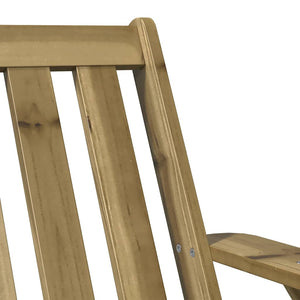 Καρέκλα κήπου Adirondack 75x77x77 cm Εμποτισμένο ξύλο πεύκο - Pakobazaar