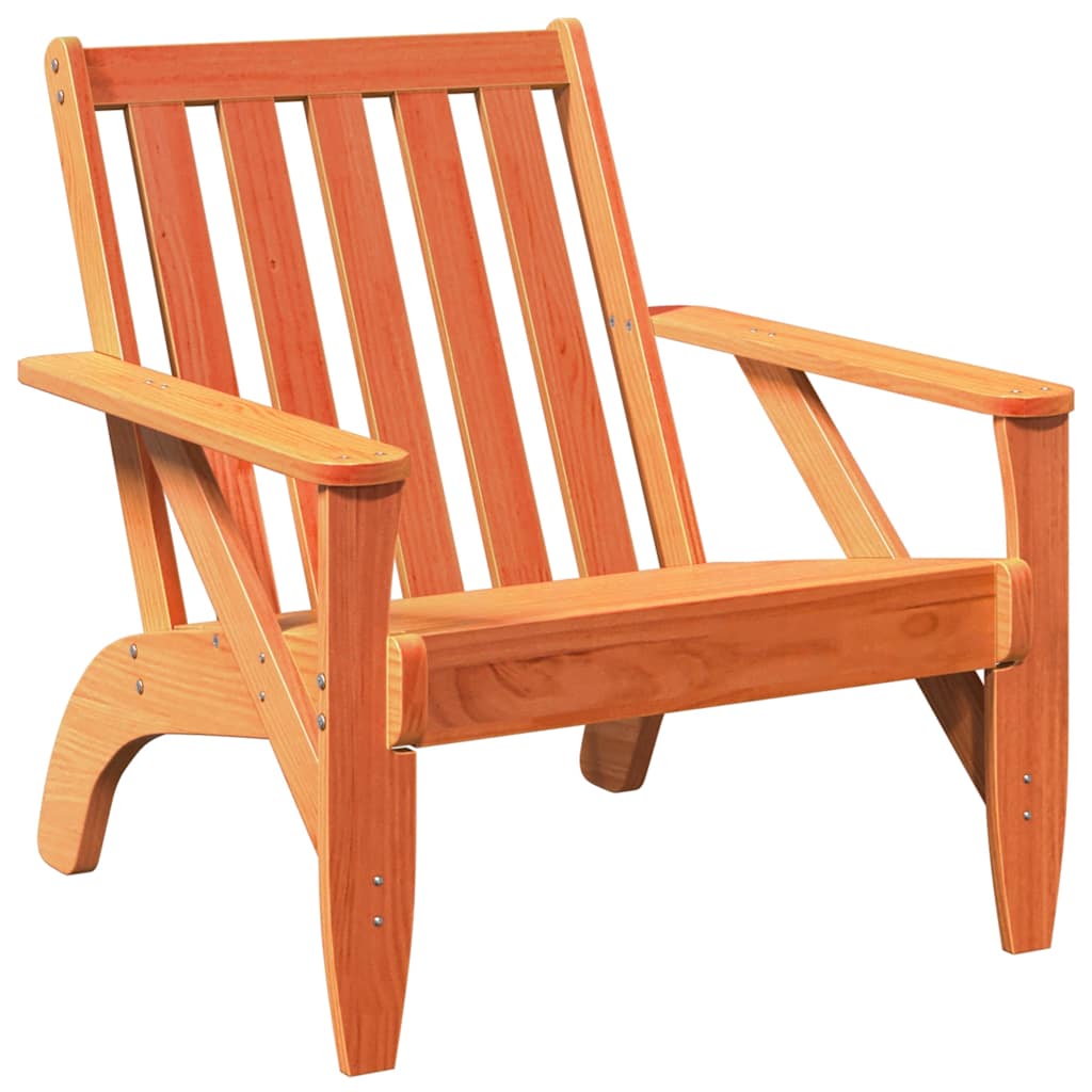 Καρέκλες Adirondack κήπου 2 τεμάχια κερί καφέ 75x77x77 cm